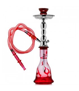Shisha Cristal Roja 47 cm.