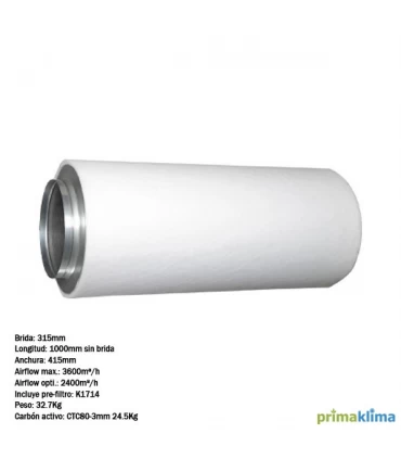 Filtro PK 315/1.000 - 3.600 m3 Industry 