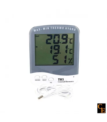 Termohigrometro Digital + Sonda TH3 - Cornwall Electronics 
