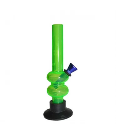 Bong Plastico Doble Burbuja 15 cm