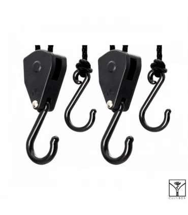 Poleas con freno 2 u. Max. 5 kg Cultibox 