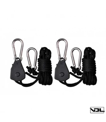 Poleas con freno  2 u. Max. 68 kg. Progrip VDL 