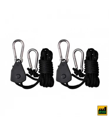 Poleas con freno 2 u. Max. 34 kg. Pure Lifter 