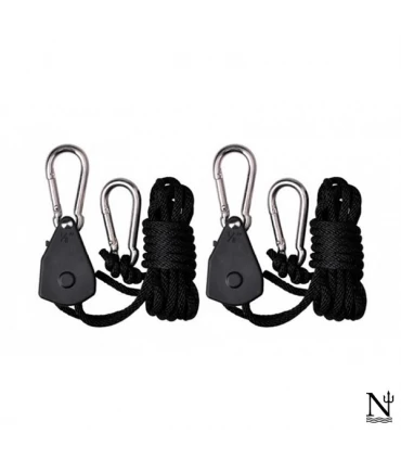 Poleas con freno 2 u. Max. 68 kg Neptune Hydroponics 