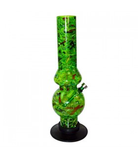 Bong Plastico Ice Serpentina Burbuja 30 cm