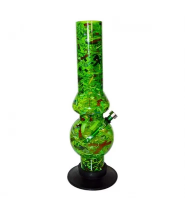 Bong Plastico Ice Serpentina Burbuja 30 cm