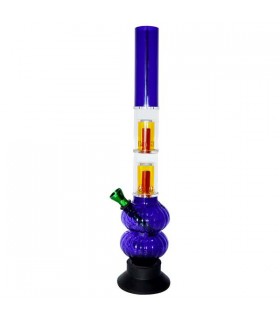 Bong Plastico Percolator Doble 30 cm