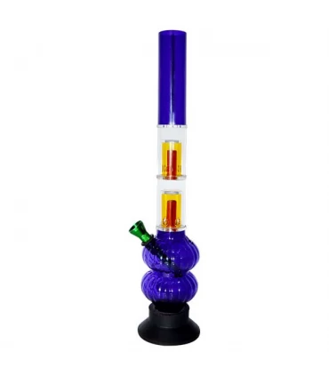 Bong Plastico Percolator Doble 30 cm