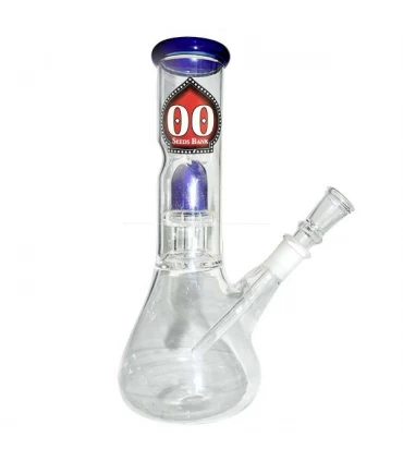 Bong Cristal Ice Percolator Blue 00 Seeds 20 cm