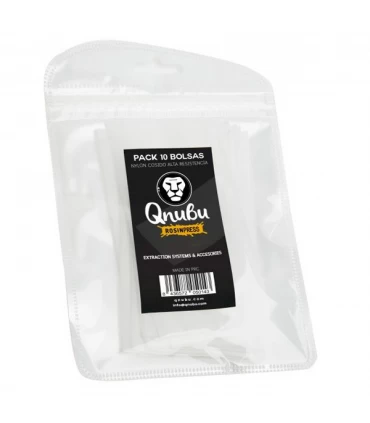 Bolsa Qnubu Rosin Press 120 micras 11x5 cm Pack 10 unidades