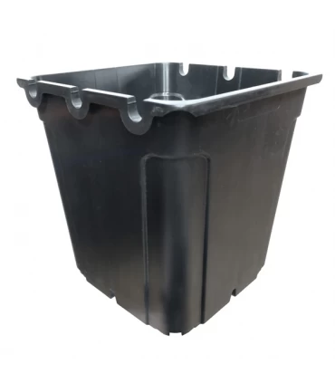 Maceta Cuadrada Negra - Easy Garden.