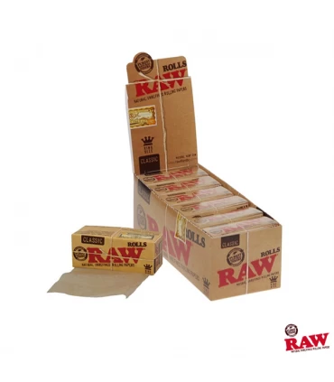 Caja de Papel Raw Classic Rolls - 12 librillos.