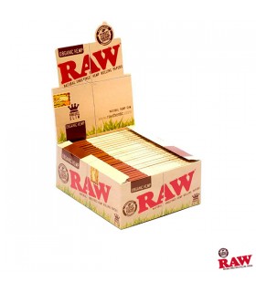 Caja de Papel Raw Organico King Size Slim - 50 librillos.