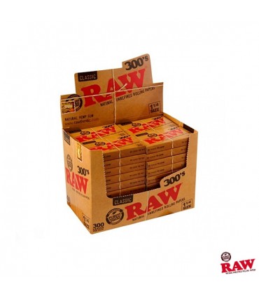 Caja de Papel Raw 300 Classic - 40 librillos.