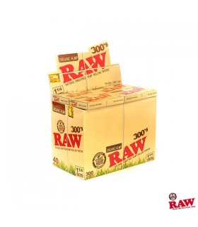 Caja de Papel Raw 300 Organico - 40 librillos.