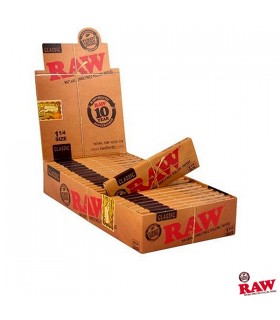 Caja de Papel Raw 1.1/4 Classic 64 Hojas - 24 Librillos.