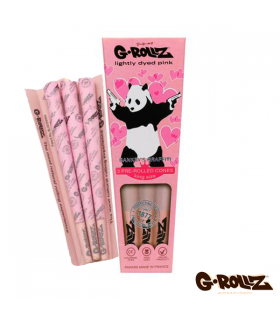 Papel Cones 6 Unidades King Size - G-Rollz Banksy Pink.