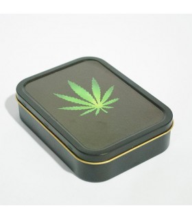 Caja Rectangular Metal Decorada 11 x 8 cm.