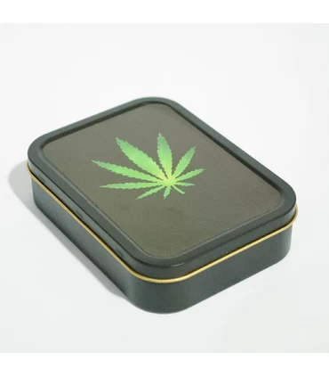 Caja Rectangular Metal Decorada 11 x 8 cm.