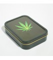 Caja Rectangular Metal Decorada 11 x 8 cm.