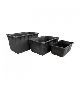 Depósito Rectangular  80 lt. 78 x 48 x 30 cm. Negro