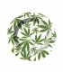 Cenicero Metal Leaves