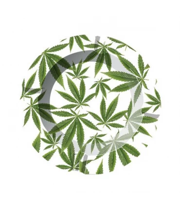 Cenicero Metal Leaves
