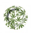 Cenicero Metal Leaves