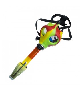 Bong Mascara de Gas Multicolor 24.5 cm