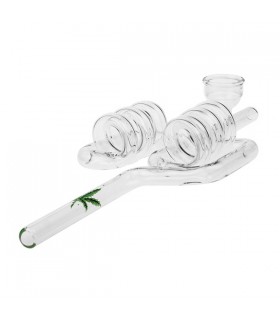 Pipa Cristal Spiral Doble 24 cm