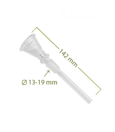 Cazoleta Cristal 19x140 mm.