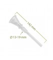 Cazoleta Cristal 19x140 mm.