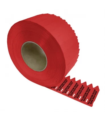 Etiqueta Pincho 17 x 80 mm. Personalizada Rojo 3.000 u.