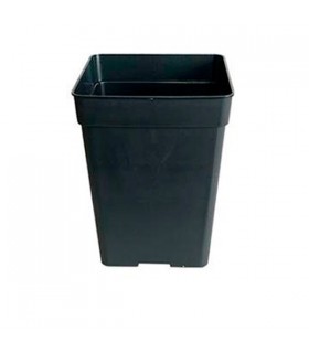 Maceta Cuadrada Negra 23 x 23 x 27.5 cm. - 11 lt.  Cannapot (30 ud.)