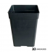 Maceta Cuadrada Negra 27 x 27 x 40 cm. - 20 lt.  JBQ (30 ud.)