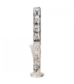 Bong Cristal Black Leaf Ice Calavera 65 cm.