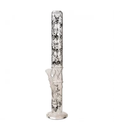 Bong Cristal Black Leaf Ice Calavera 65 cm.
