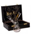 Bong Cristal Caja Black Leaf Hoja Oro  17 cm.