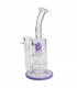 Bong Cristal Percolator Black Leaf Octopusy 28 cm.