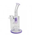 Bong Cristal Percolator Black Leaf Octopusy 28 cm.