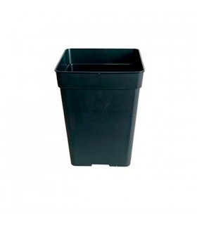 Maceta Cuadrada Negra 20 x 20 x 27.5 cm. - 7 lt.  Cannapot (42 ud.)