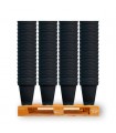 .Maceta Cuadrada Negra - 20 x 20 x 27.5 cm. - 7 lt. Cannapot (2.268 uds.) 1 Palet