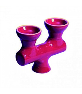 Cazoleta Shisha Ceramica Doble Purple