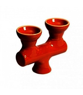 Cazoleta Shisha Ceramica Doble Red