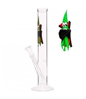 Bong Cristal Recto Hoja Dracula 32 cm.