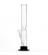 Bong Cristal Recto Lineas Base Goma 2 - 40 cm.