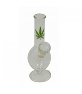 Bong Cristal Hoja 14 cm