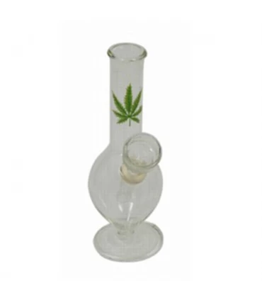 Bong Cristal Hoja 14 cm
