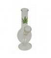 Bong Cristal Hoja 14 cm