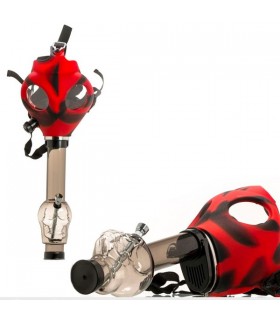Bong Mascara de Gas Black & Red Calavera